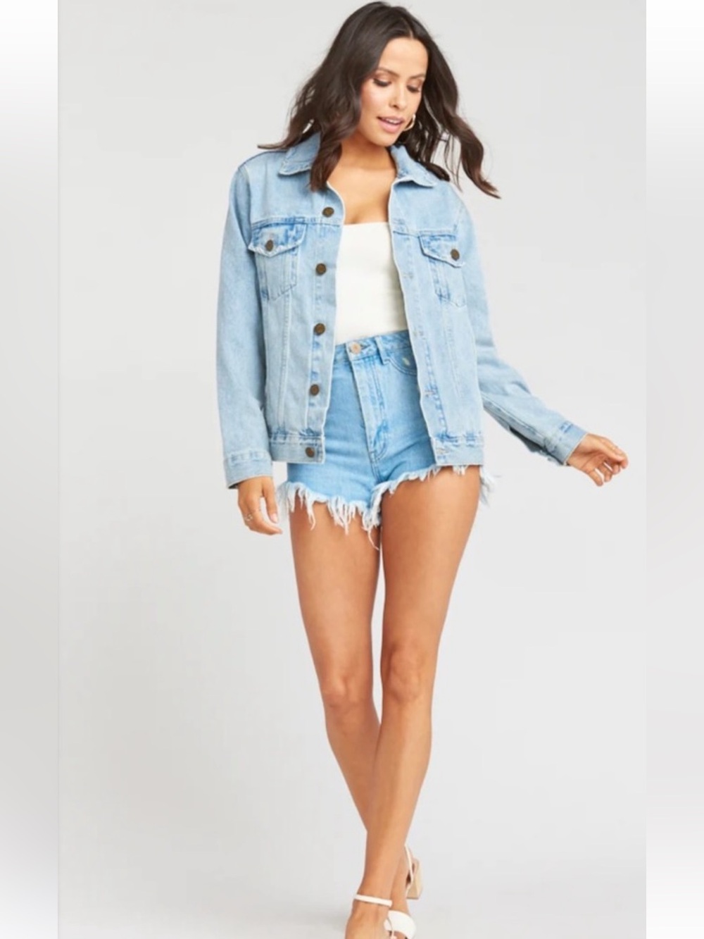 Show me your mumu Light Blue Denim jacket